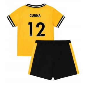 Wolves Matheus Cunha #12 Koszulka Podstawowych Dziecięca 2023-24 Krótki Rękaw (+ Krótkie spodenki)